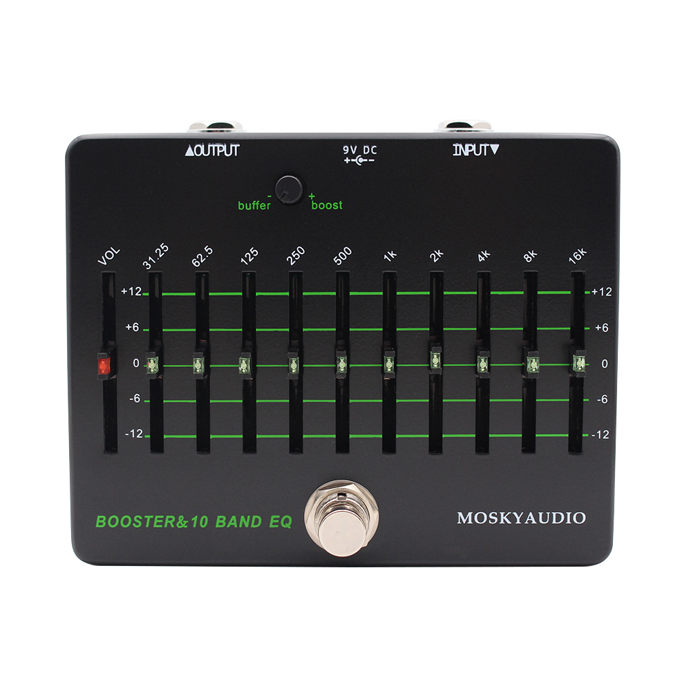 Looper Pedal Guitar - Mosky Clean Booster 10 Band EQ