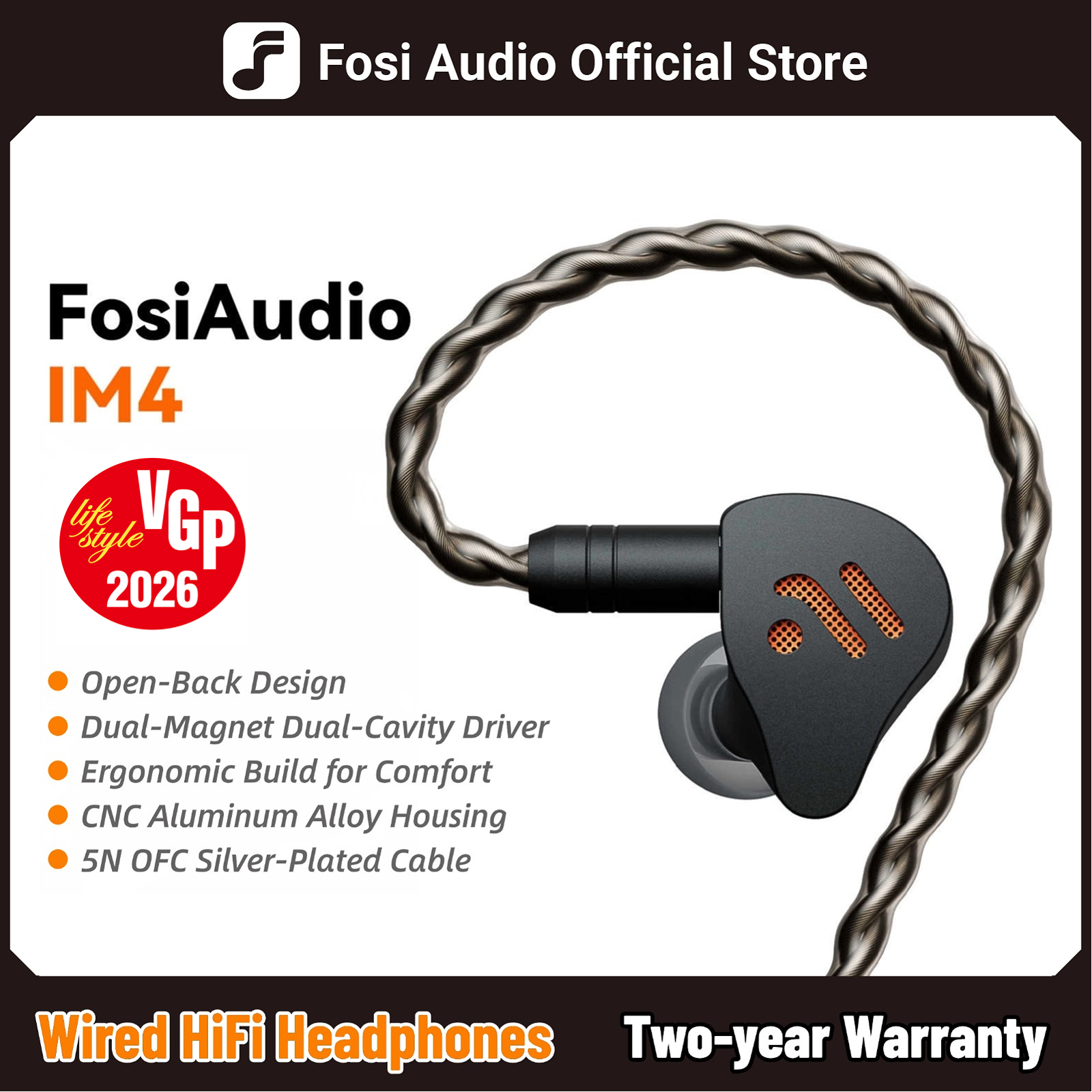 Audio Music Game - Fosi Audio IM4 Hifi Wired Earphones