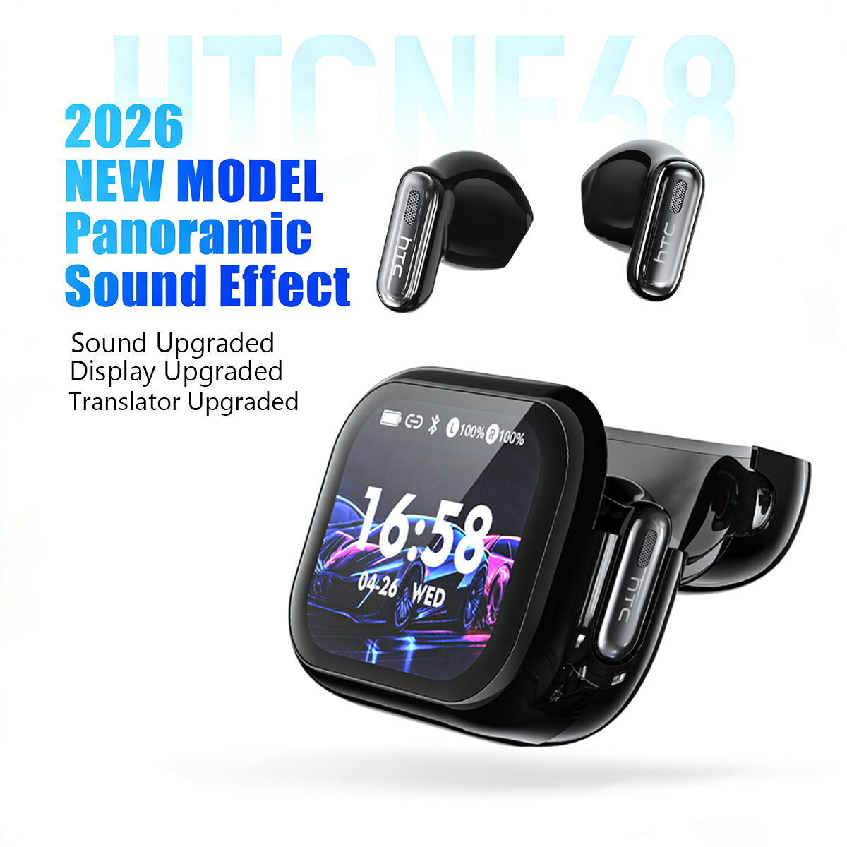 Audio Music Game - HD Screen Wireless Earphones Bluetooth Music