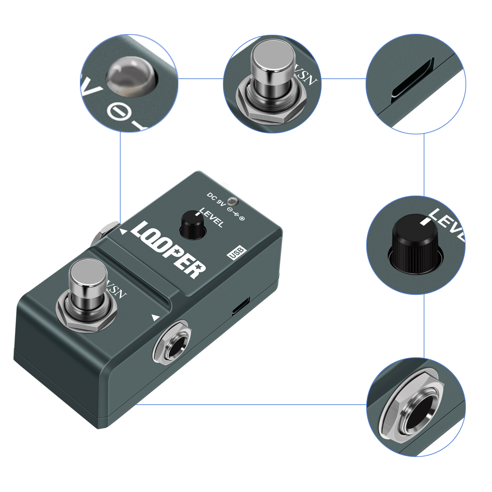 VSN Guitar Looper Pedal Digita - Looper Pedal Guitar reseña y precio