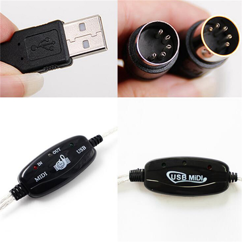 B50B-2X USB To MIDI 5Pin Cable - Audio Music Edit reseña y precio