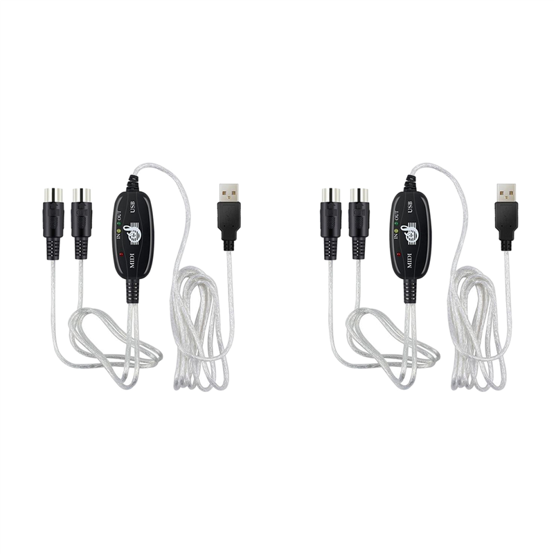 B50B-2X USB To MIDI 5Pin Cable - Audio Music Edit reseña y precio