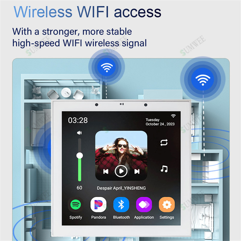 4 Inch Android 11 Tuya Smart H - Audio Music Background Free reseña y precio