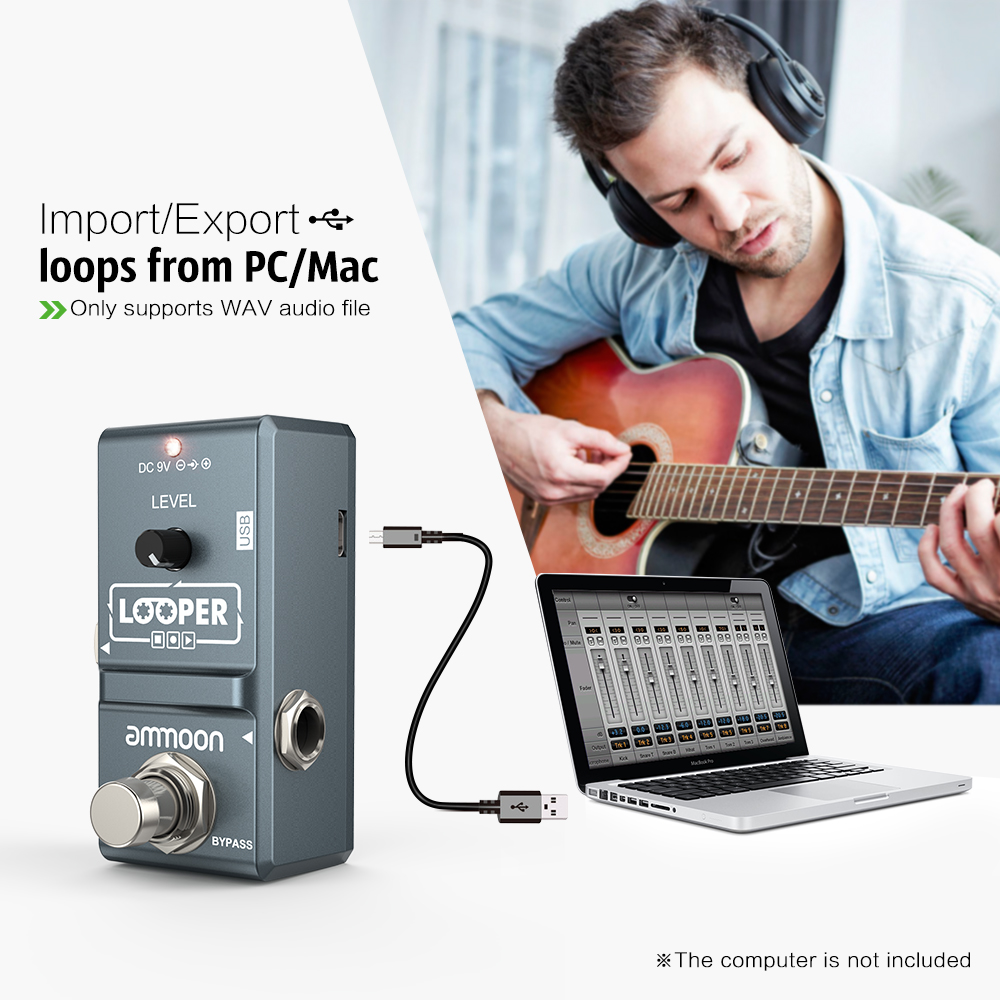 ammoon AP-09  Nano Loop Electr - Looper Pedal Guitar reseña y precio