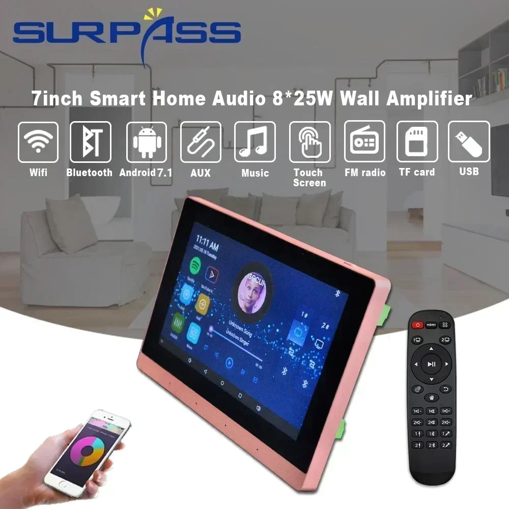 7inch WiFi In Wall Amplifier T - Audio Music Background Free reseña y precio