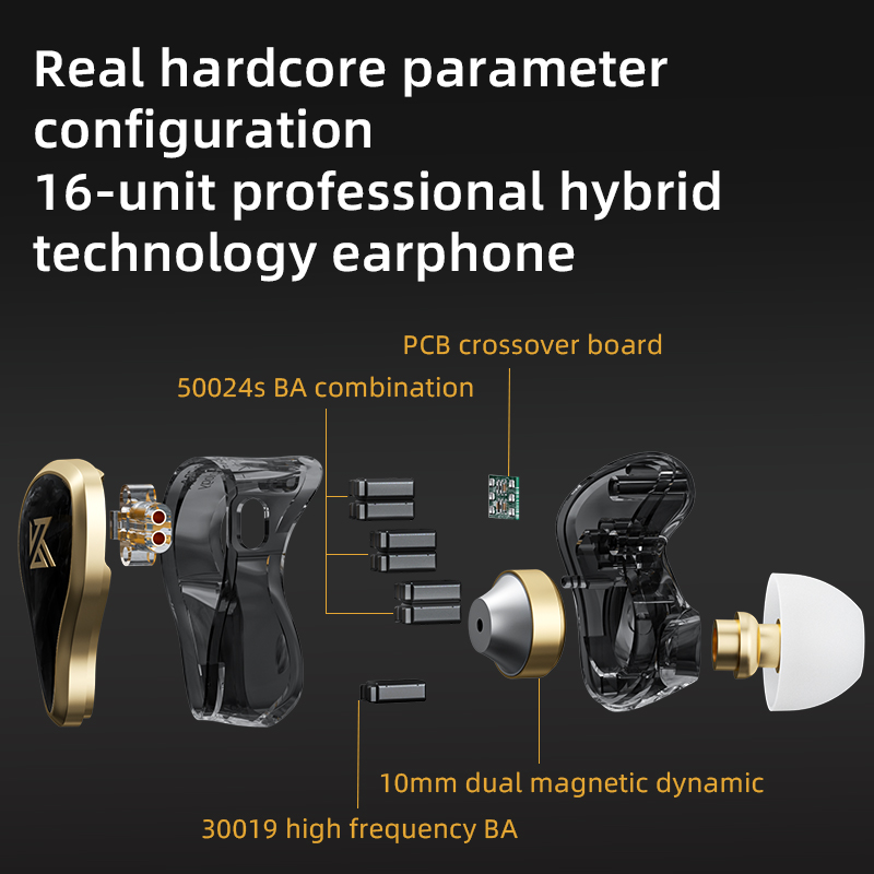 KZ ZAS Metal Wired Earphone 16 - Audio Music Game reseña y precio