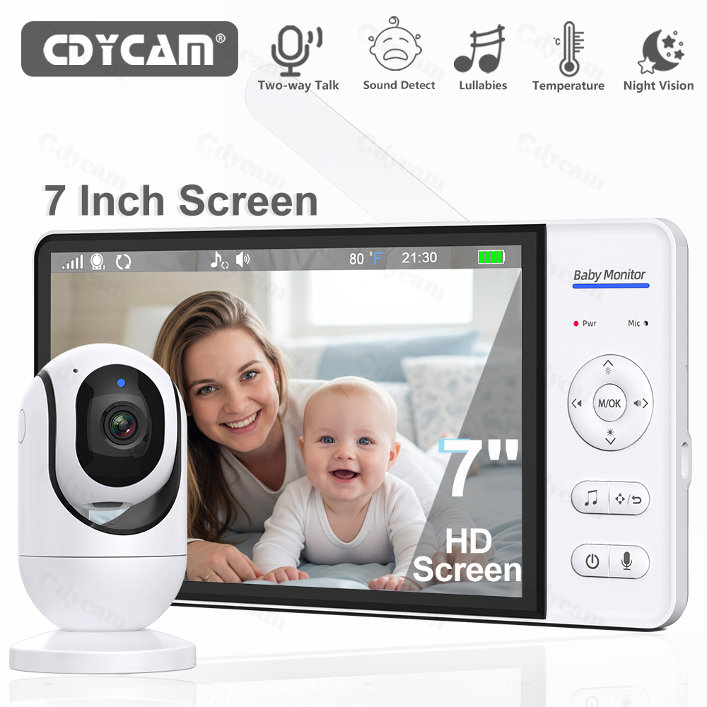 7.0'' Video Baby Monitor 720P  - Audio Music To Video reseña y precio