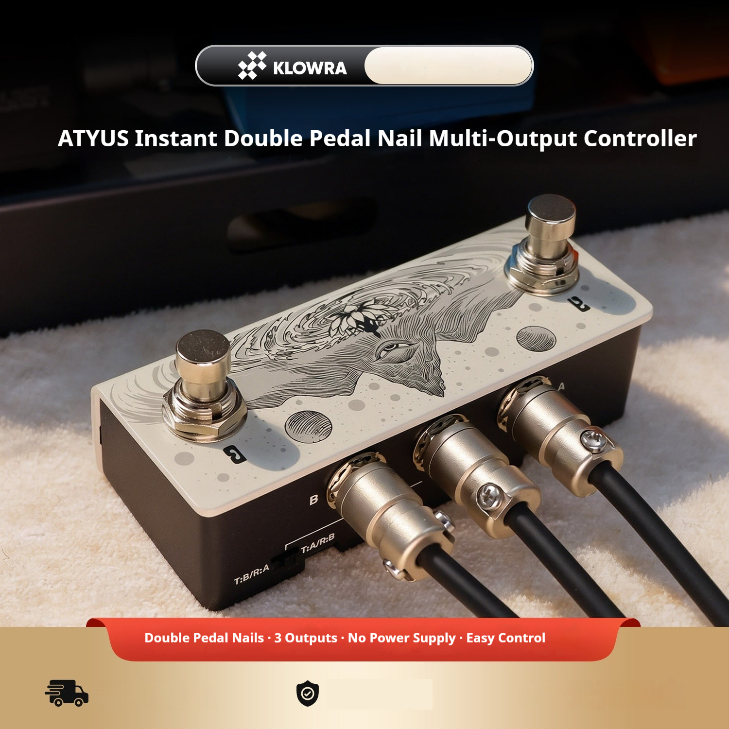 KLOWRA Animus Dual Momentary F - Looper Pedal Guitar reseña y precio