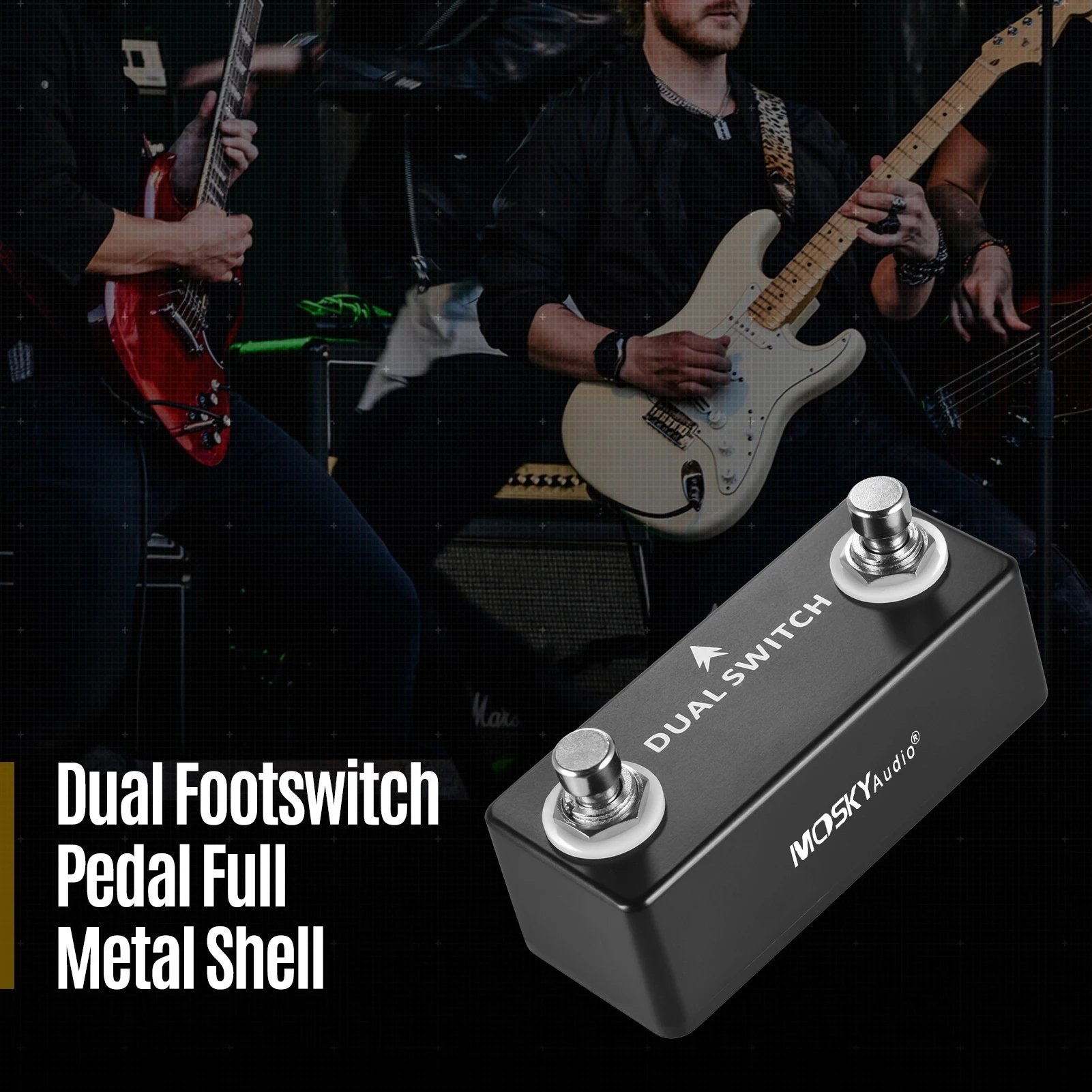 MOSKY DUAL SWITCH Guitar Effec - Looper Pedal Guitar reseña y precio