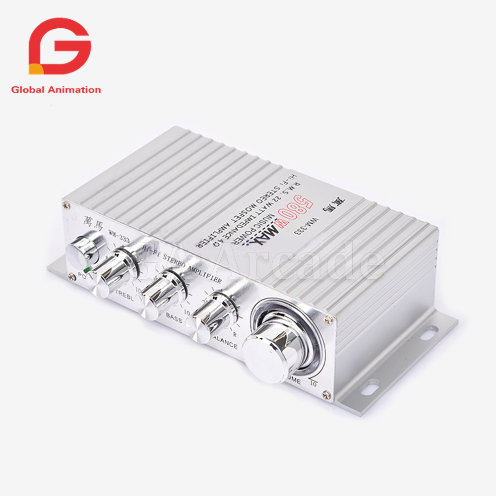 WM-333 12V 580W 4 Ohm Hi-Fi Au - Audio Music Game reseña y precio