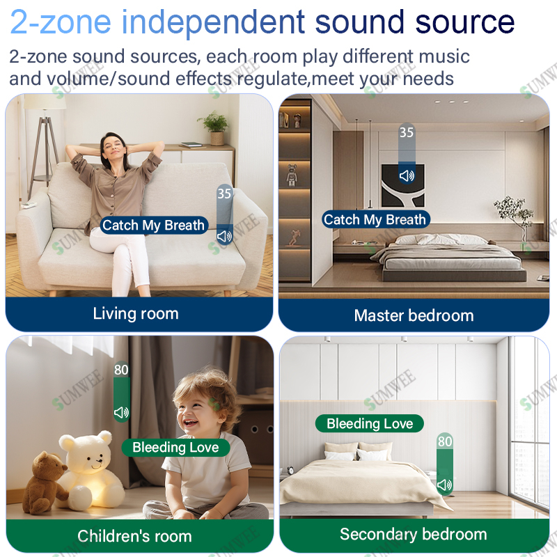 2zone audio in wall amplifier  - Audio Music Background Free reseña y precio