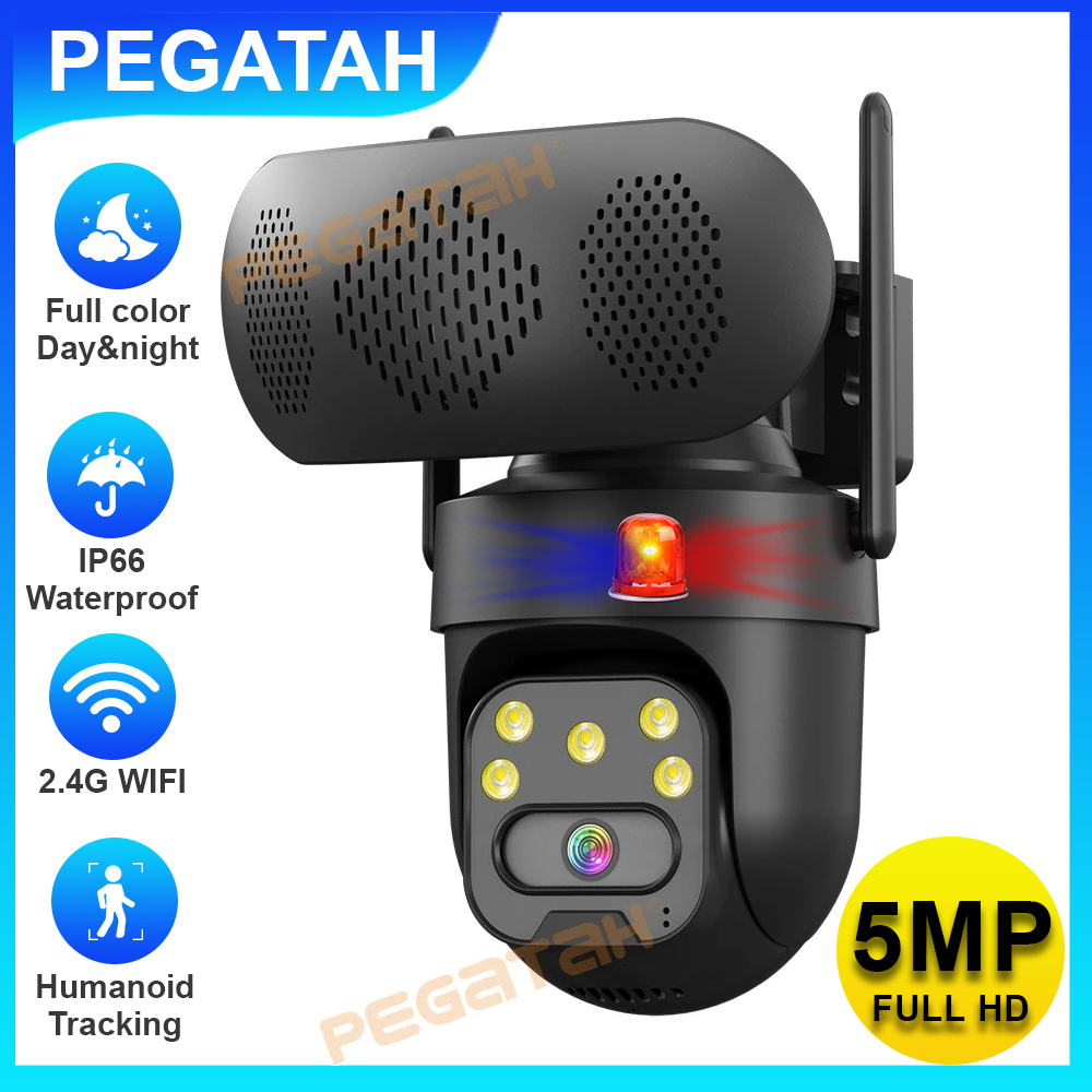 5MP IP Camera Outdoor 2.4G WiF - Audio Music Track reseña y precio