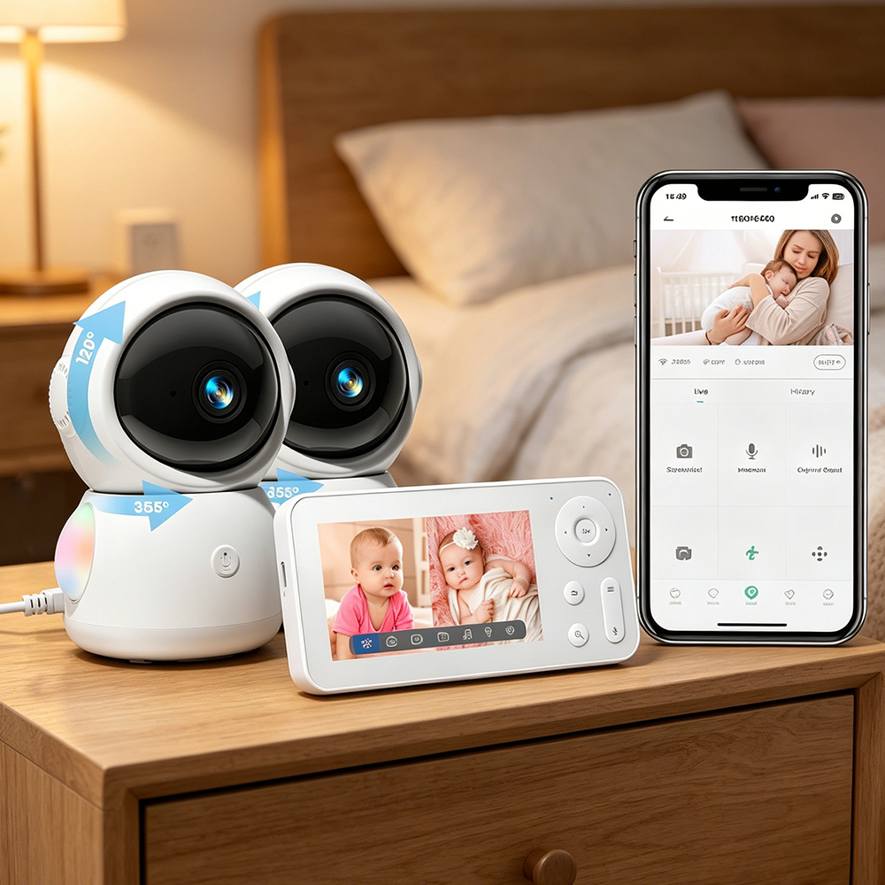 2K WiFi Baby Monitor with Scre - Audio Music Track reseña y precio