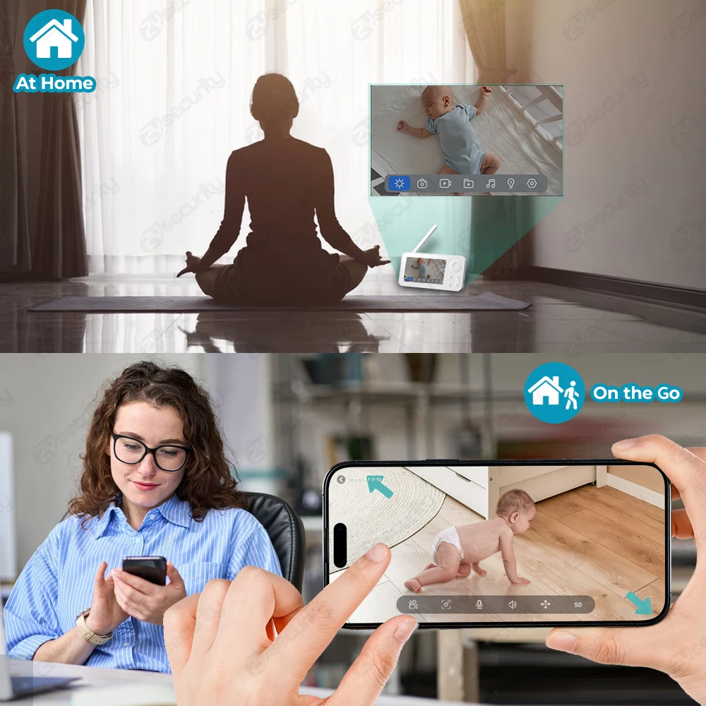2K WiFi Baby Monitor with Scre - Audio Music Track reseña y precio