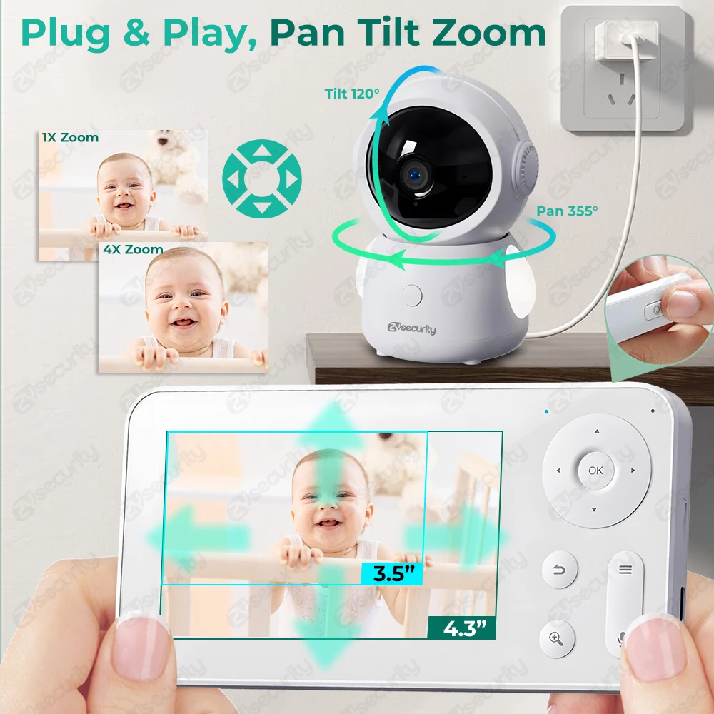 2K WiFi Baby Monitor with Scre - Audio Music Track reseña y precio