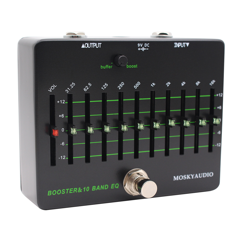 Mosky Clean Booster 10 Band EQ - Looper Pedal Guitar reseña y precio