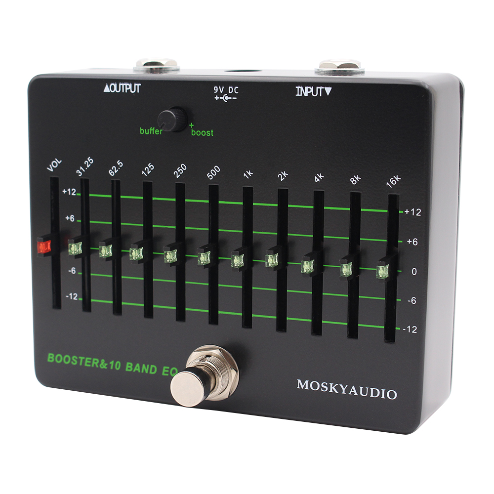 Mosky Clean Booster 10 Band EQ - Looper Pedal Guitar reseña y precio