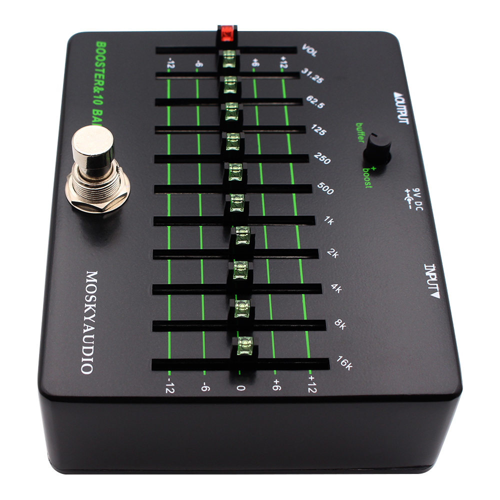 Mosky Clean Booster 10 Band EQ - Looper Pedal Guitar reseña y precio