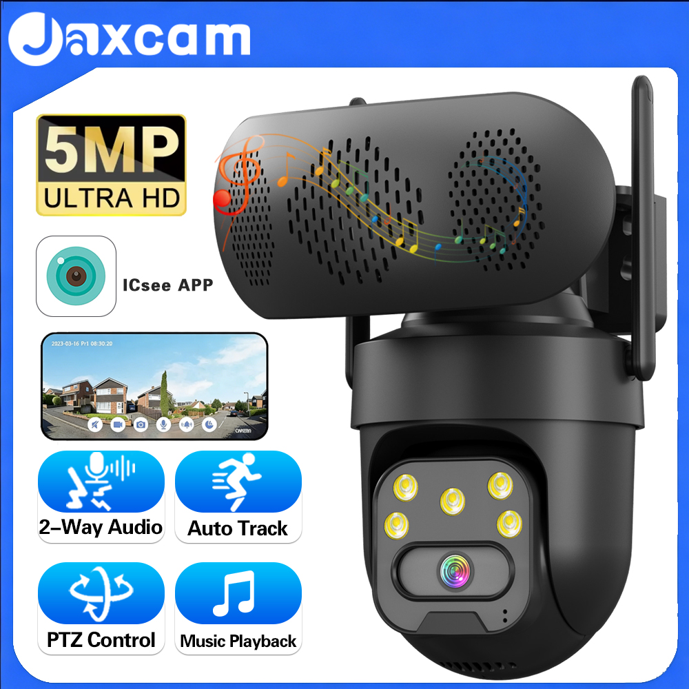 5MP HD WiFi IP Camera with Mus - Audio Music Track reseña y precio