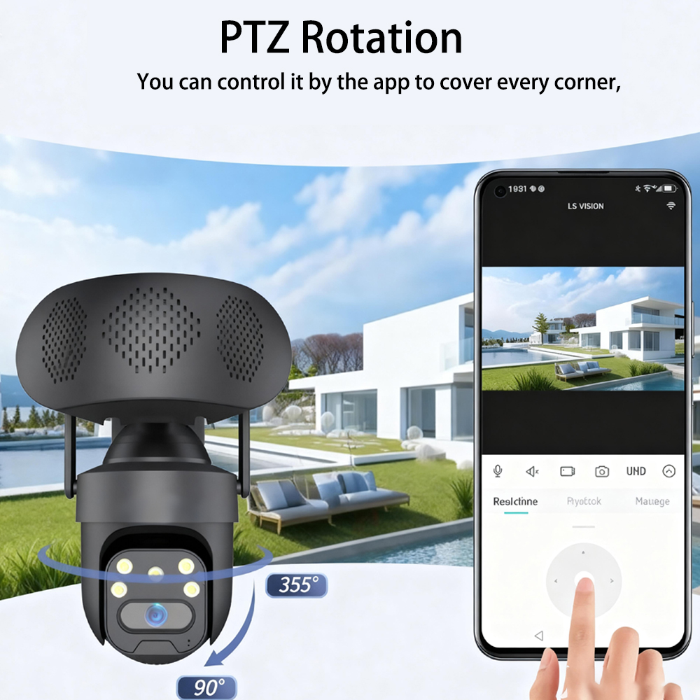 5MP HD WiFi IP Camera with Mus - Audio Music Track reseña y precio