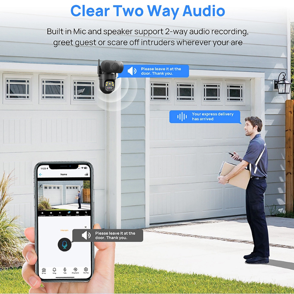 5MP HD WiFi IP Camera with Mus - Audio Music Track reseña y precio