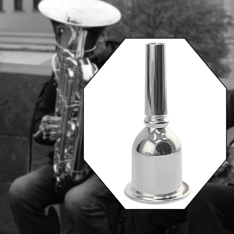 Brass Tuba Mouthpiece Portable - Trombone Mouthpiece reseña y precio