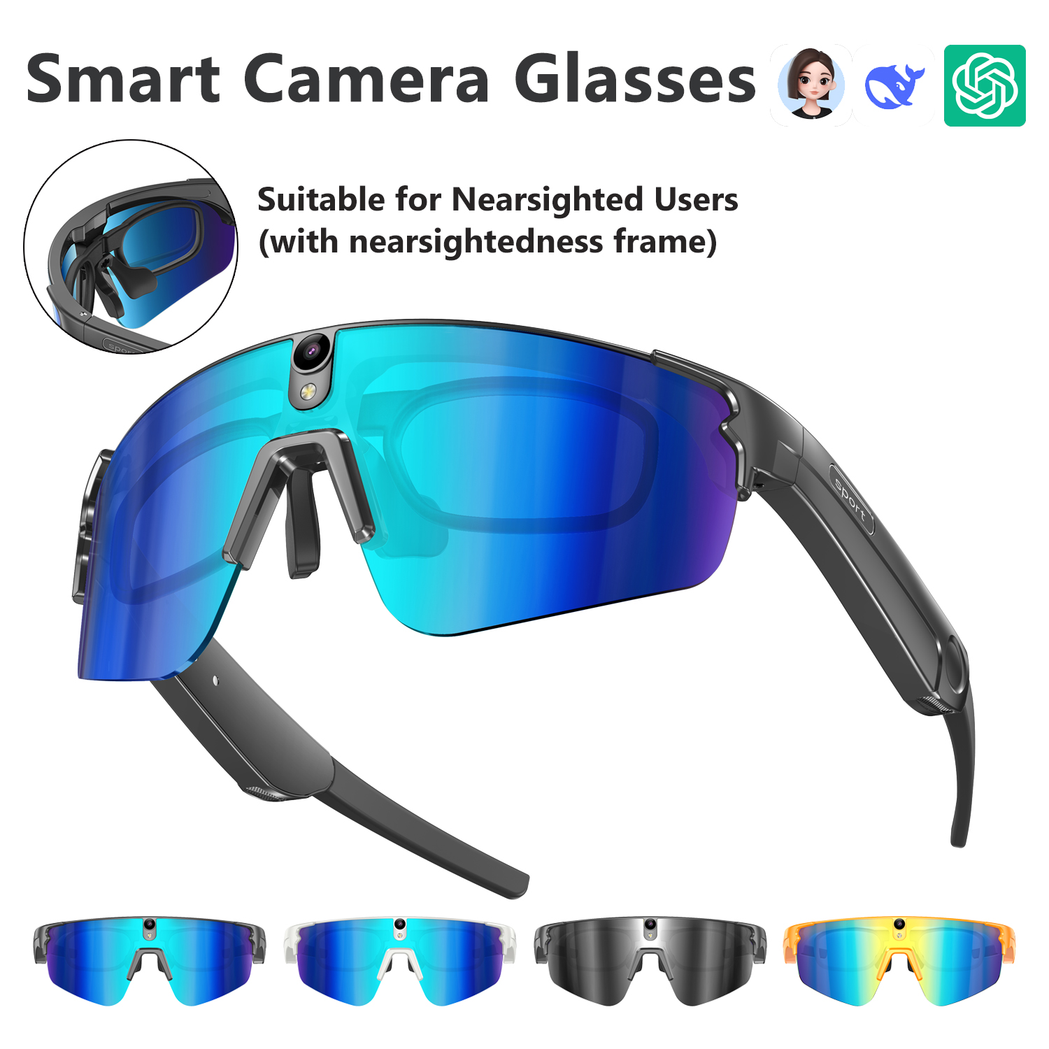 L805 AI Smart Glasses With 800 - Audio Music To Video reseña y precio