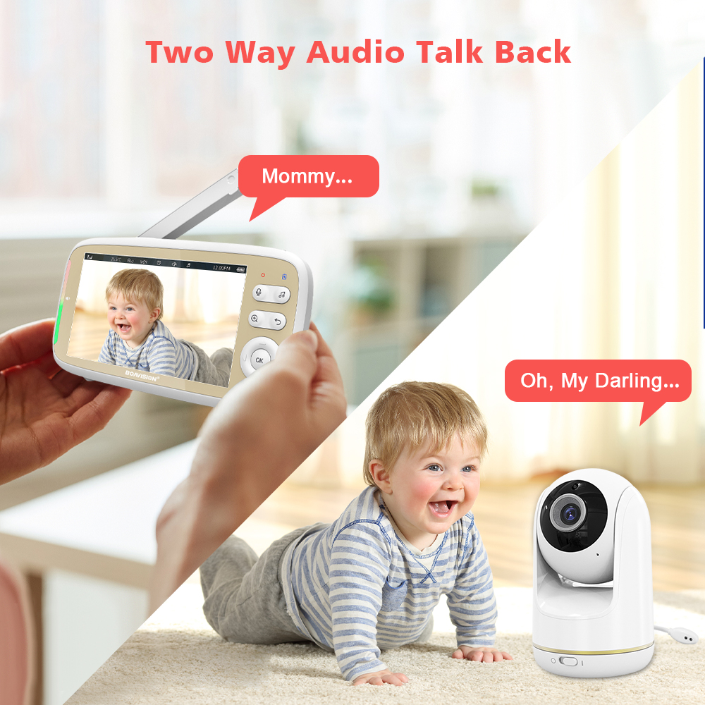 VB803 Baby Monitor 5 Inch 720P - Audio Music To Video reseña y precio