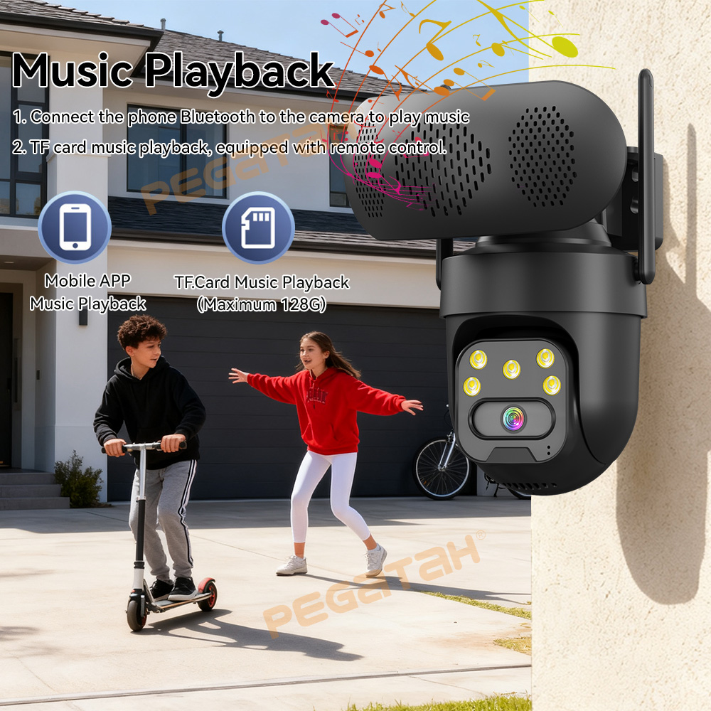8MP WiFi IP Camera with Music  - Audio Music Track reseña y precio