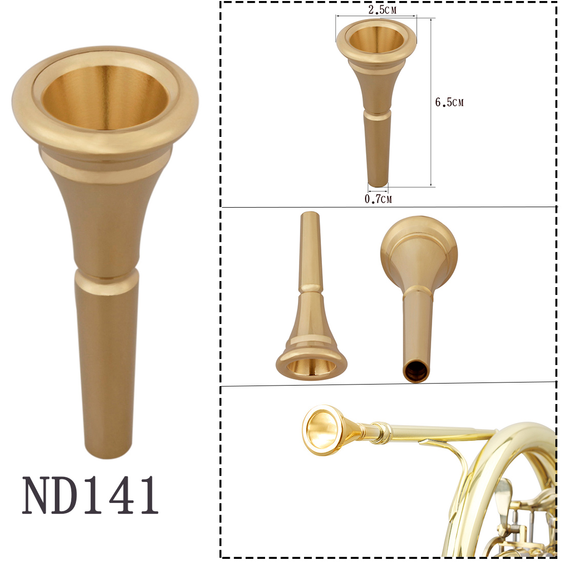 SLADE Brass Instrument Trumpet - Trombone Mouthpiece reseña y precio