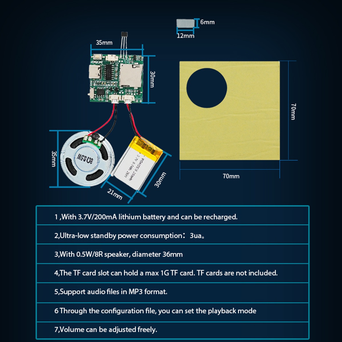 Programmable Sound Recorder Mo - Mp3 Audio Music Download reseña y precio