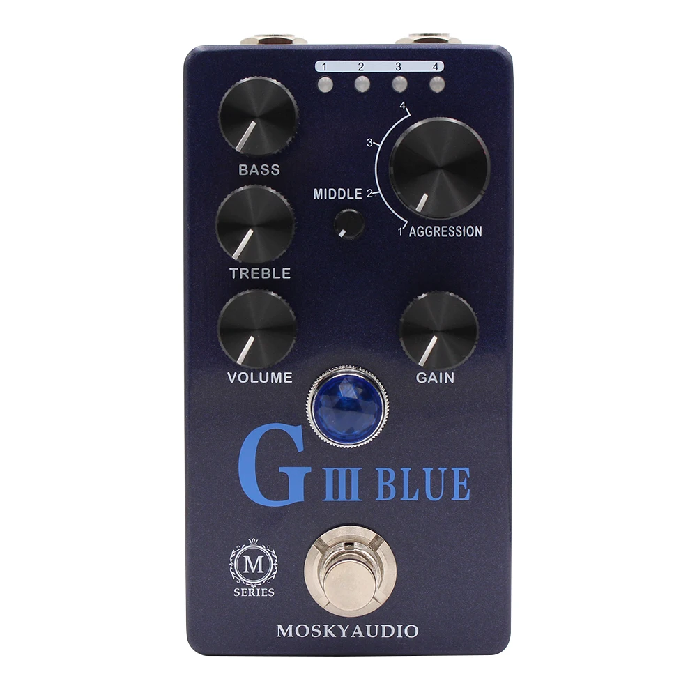 Mosky G III BLUE Overdrive Dis - Looper Pedal Guitar reseña y precio