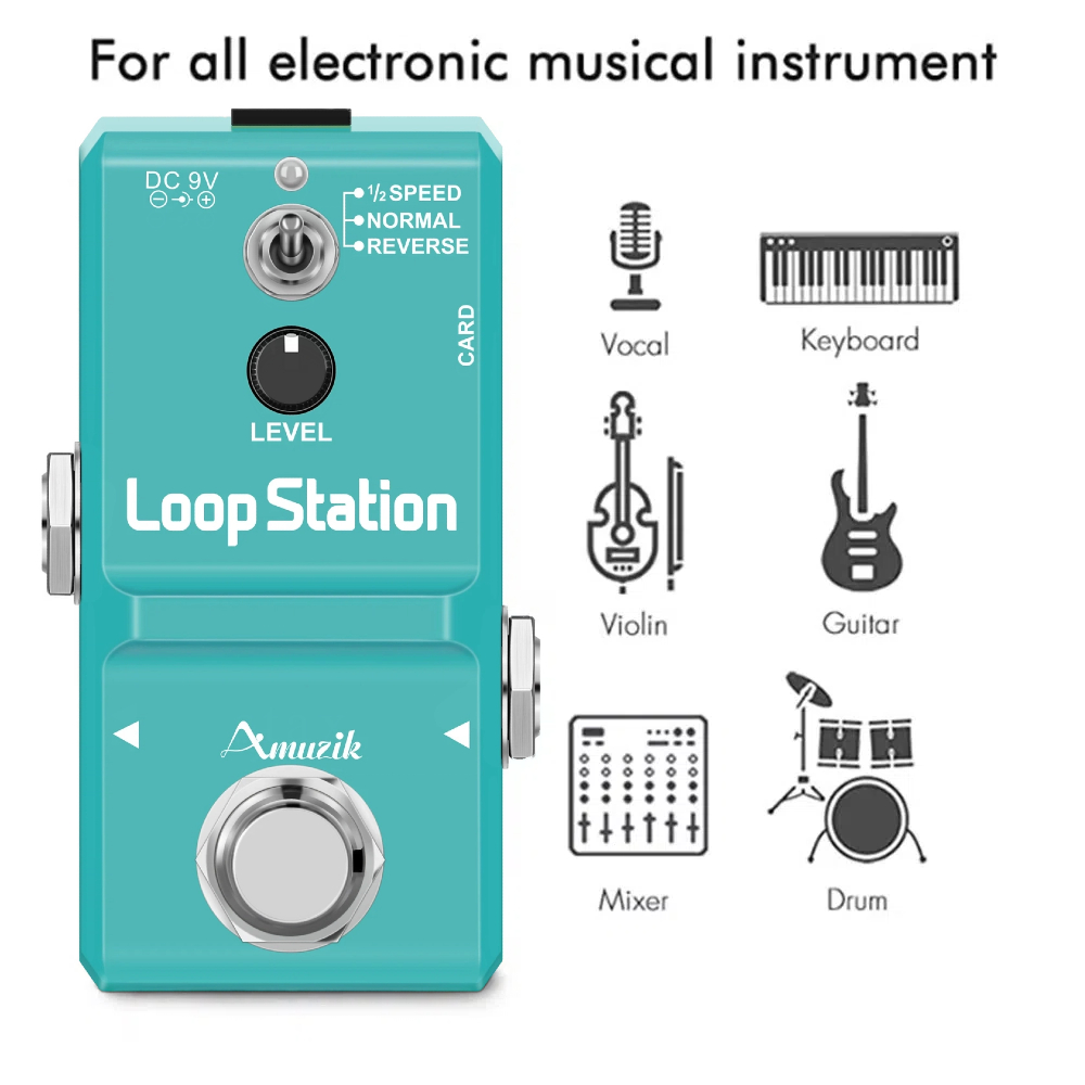 Amuzik Guitar Bass Keyboard Rh - Looper Pedal Guitar reseña y precio