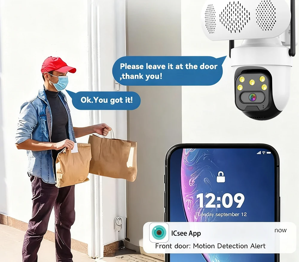 Wireless IP Camera Play Music  - Audio Music Track reseña y precio