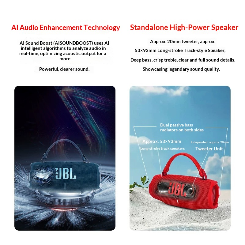 JBL CHARGE 6 Commercial audio  - Audio Music Background Free reseña y precio