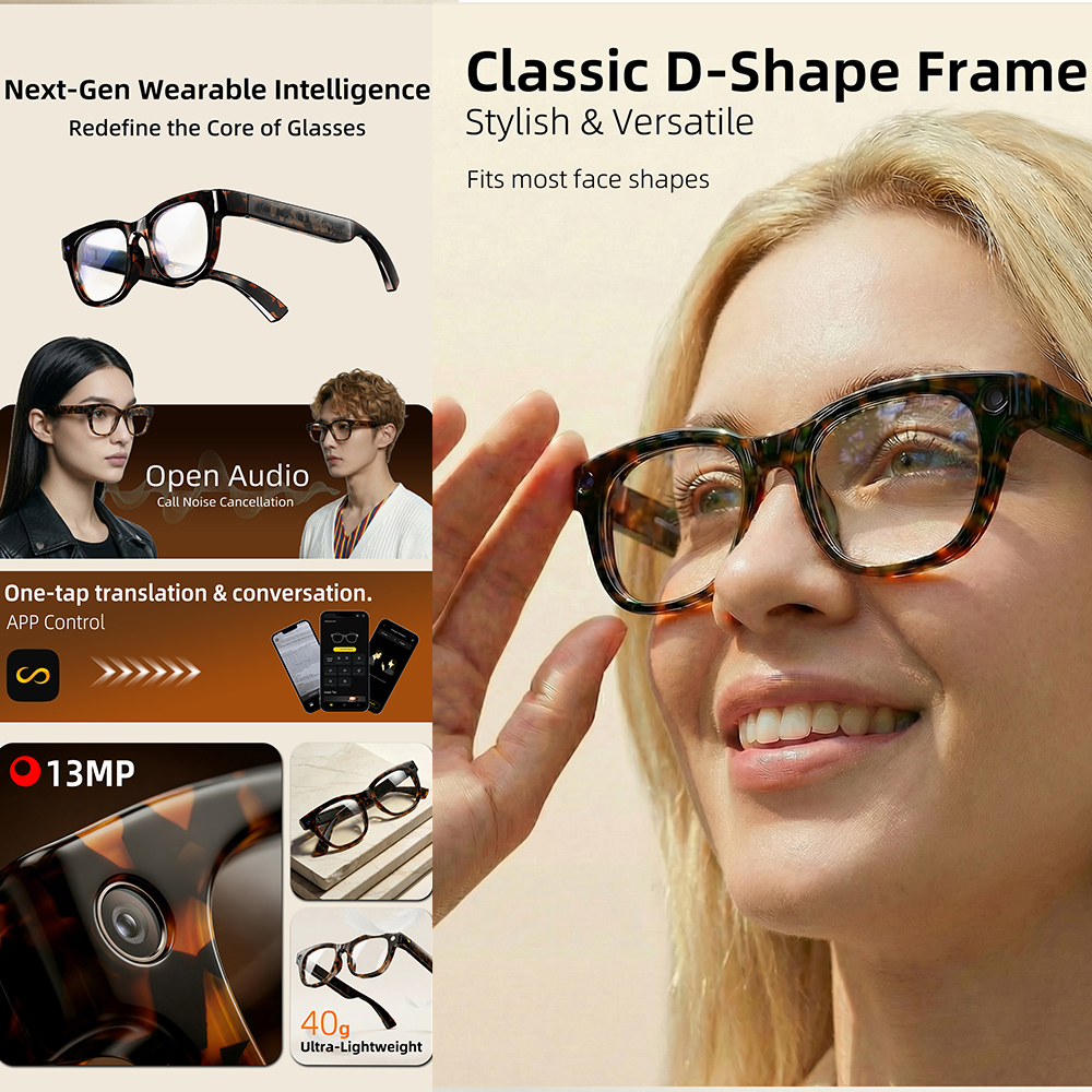 G600 Pro AI Smart Glasses 13MP - Audio Music To Video reseña y precio