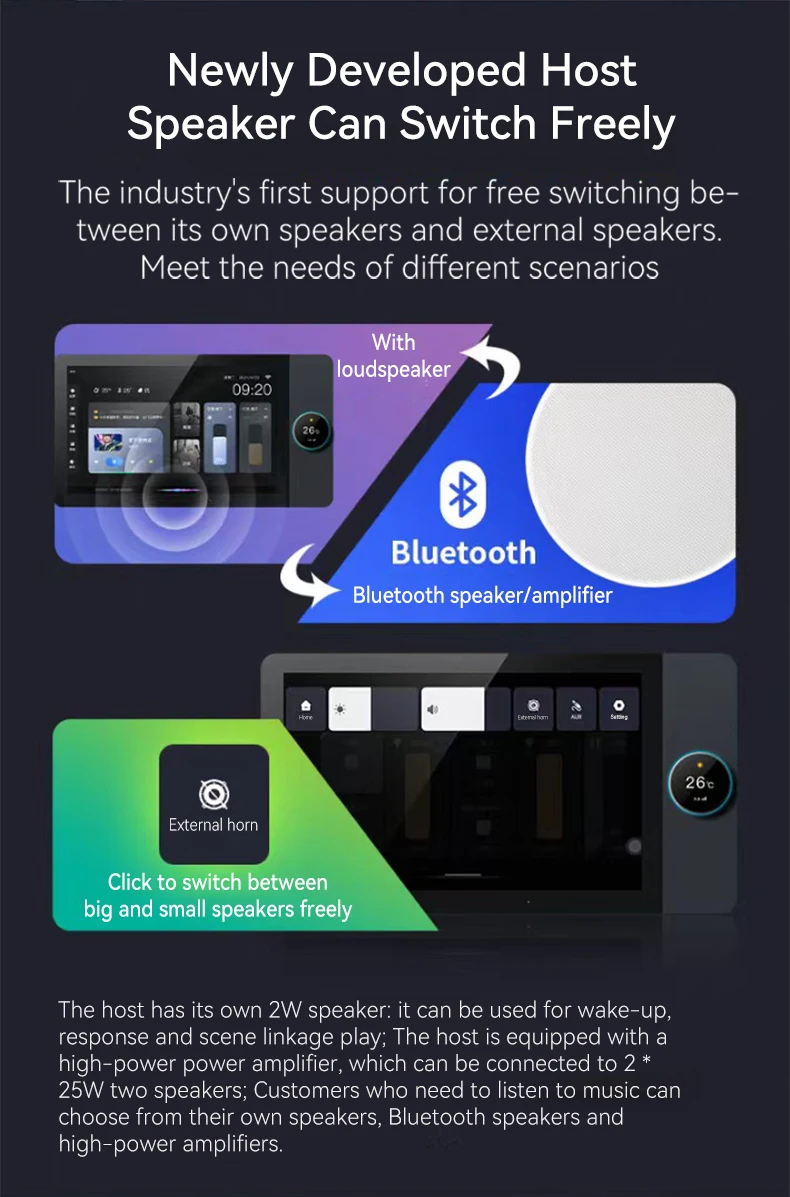TUOAN 4-way Speakers Multi-fun - Audio Music Background Free reseña y precio