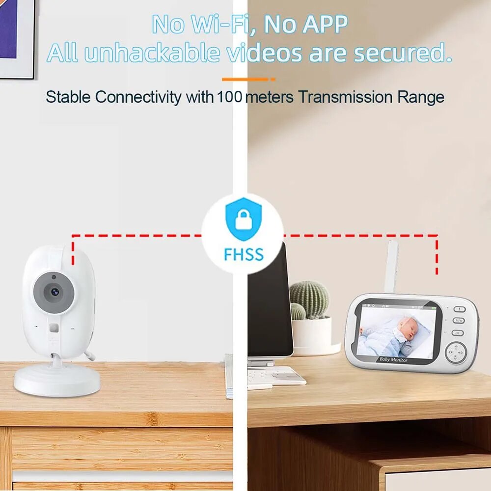 3.5'' Video Baby Monitor 2.4G  - Audio Music To Video reseña y precio