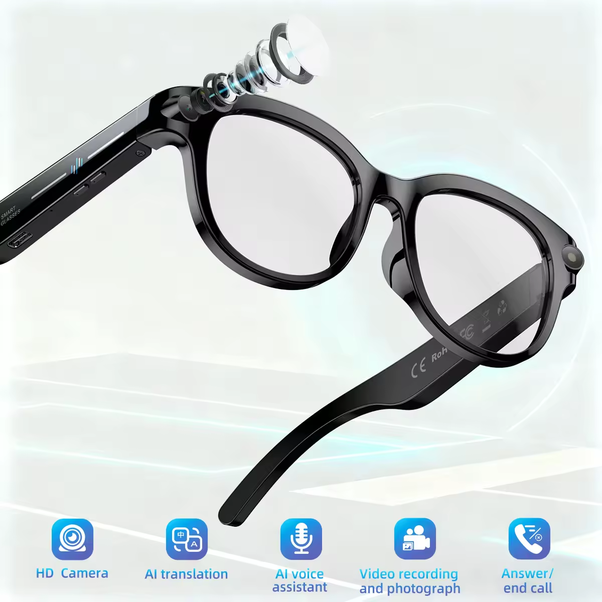 2026 New AI Smart Glasses with - Audio Music To Video reseña y precio