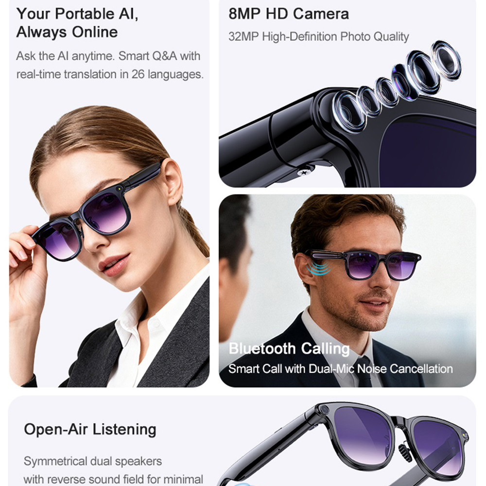 Smart Glasses AI Assistant Rea - Audio Music To Video reseña y precio