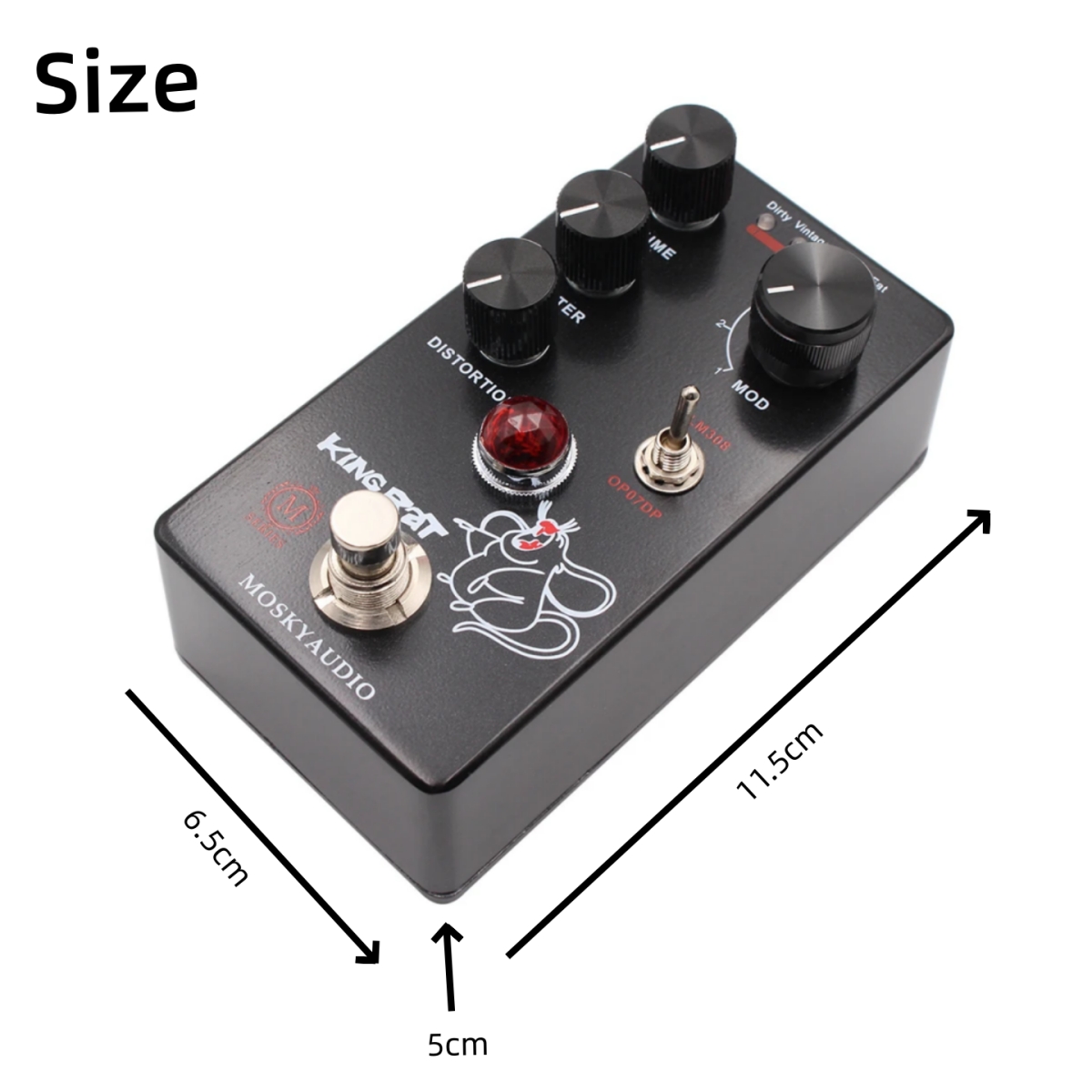 Mosky KING RAT Effects Pedal D - Looper Pedal Guitar reseña y precio