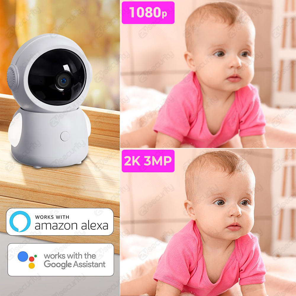 2K 3MP Two Camera WiFi Baby Mo - Audio Music Track reseña y precio