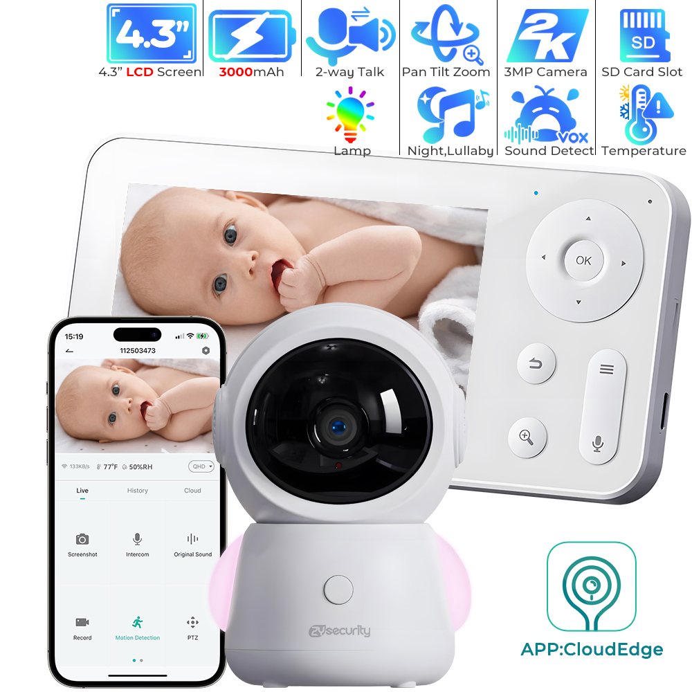 2K WiFi Baby Monitor with App, - Audio Music Track reseña y precio