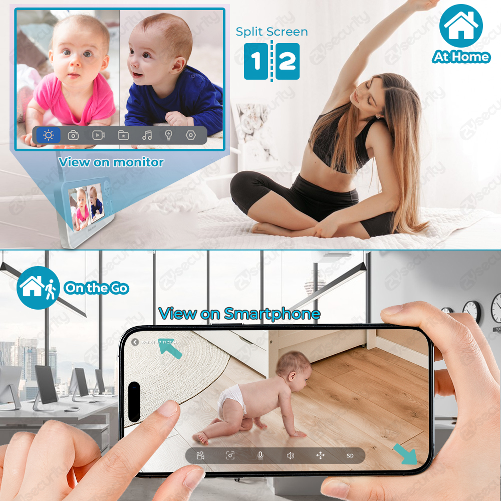 2K UHD WiFi Baby Monitor with  - Audio Music Track reseña y precio