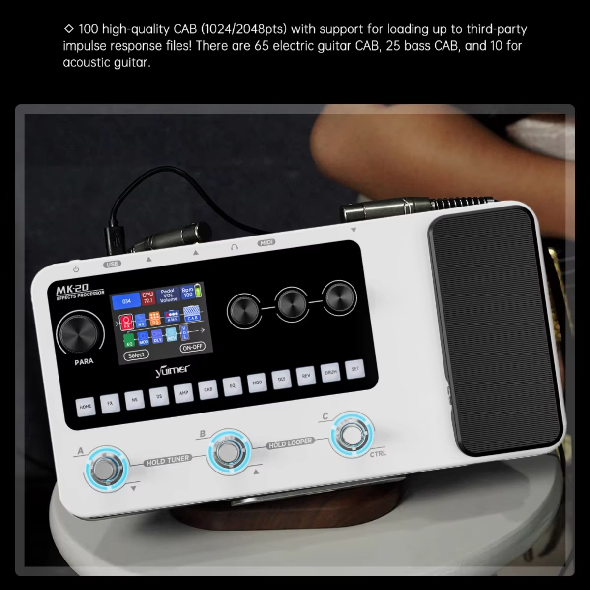 M-VAVE MK-20 White Portable Gu - Looper Pedal Guitar reseña y precio