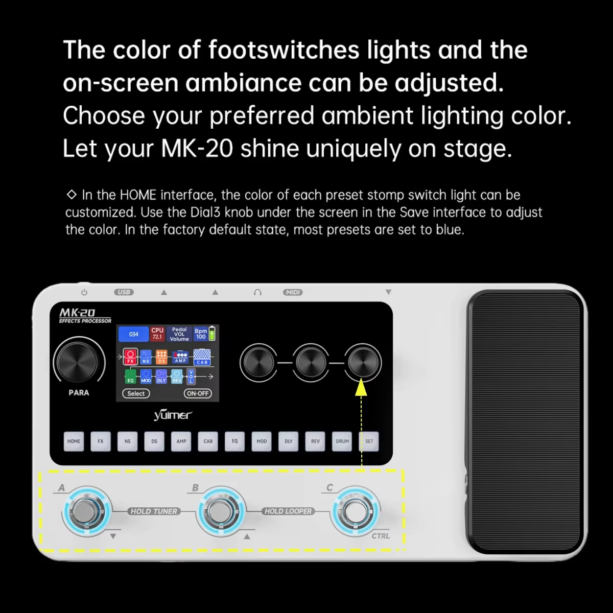M-VAVE MK-20 White Portable Gu - Looper Pedal Guitar reseña y precio
