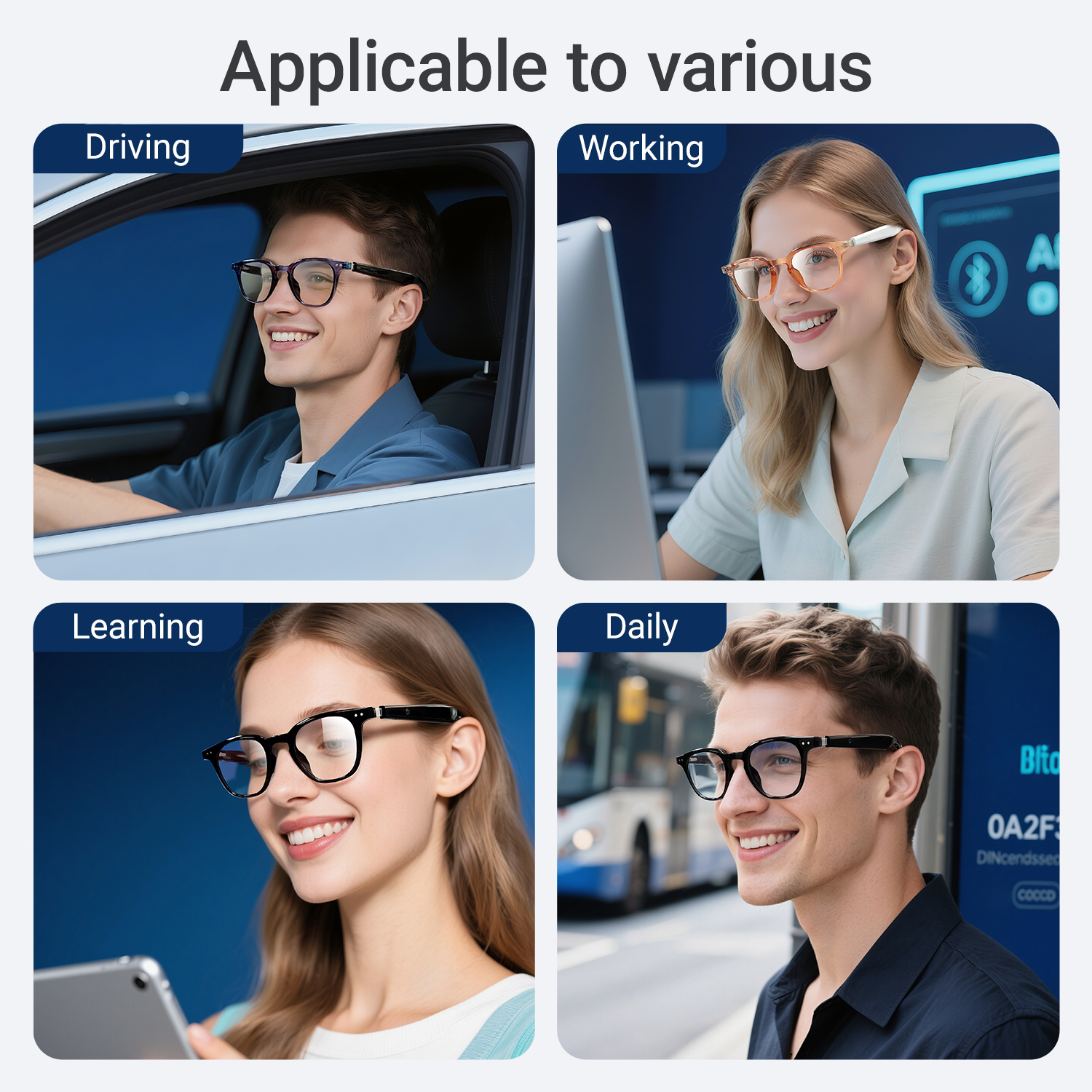 Photochromic Smart Glasses Ant - Audio Music To Video reseña y precio
