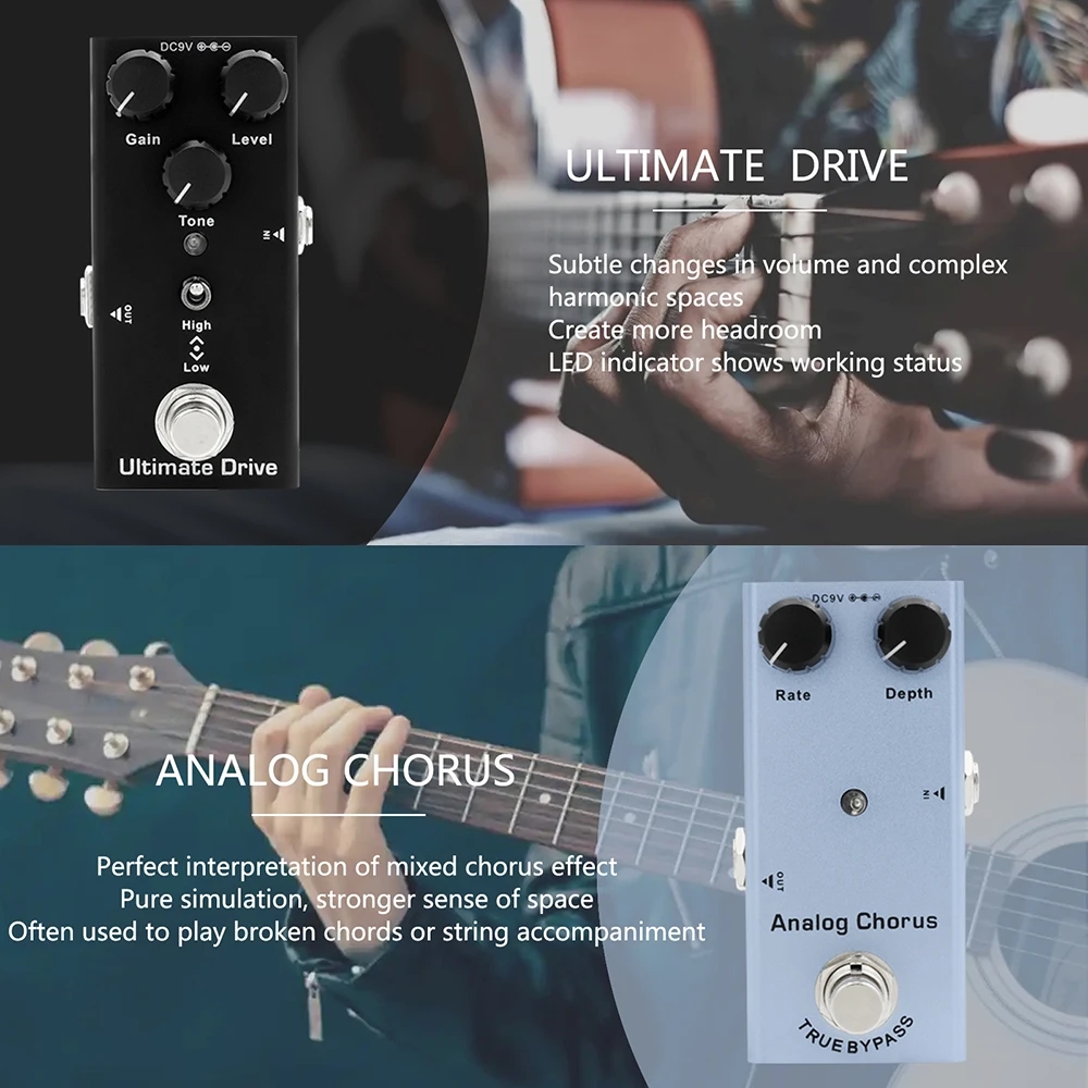 Electric Guitar Pedal Overdriv - Looper Pedal Guitar reseña y precio