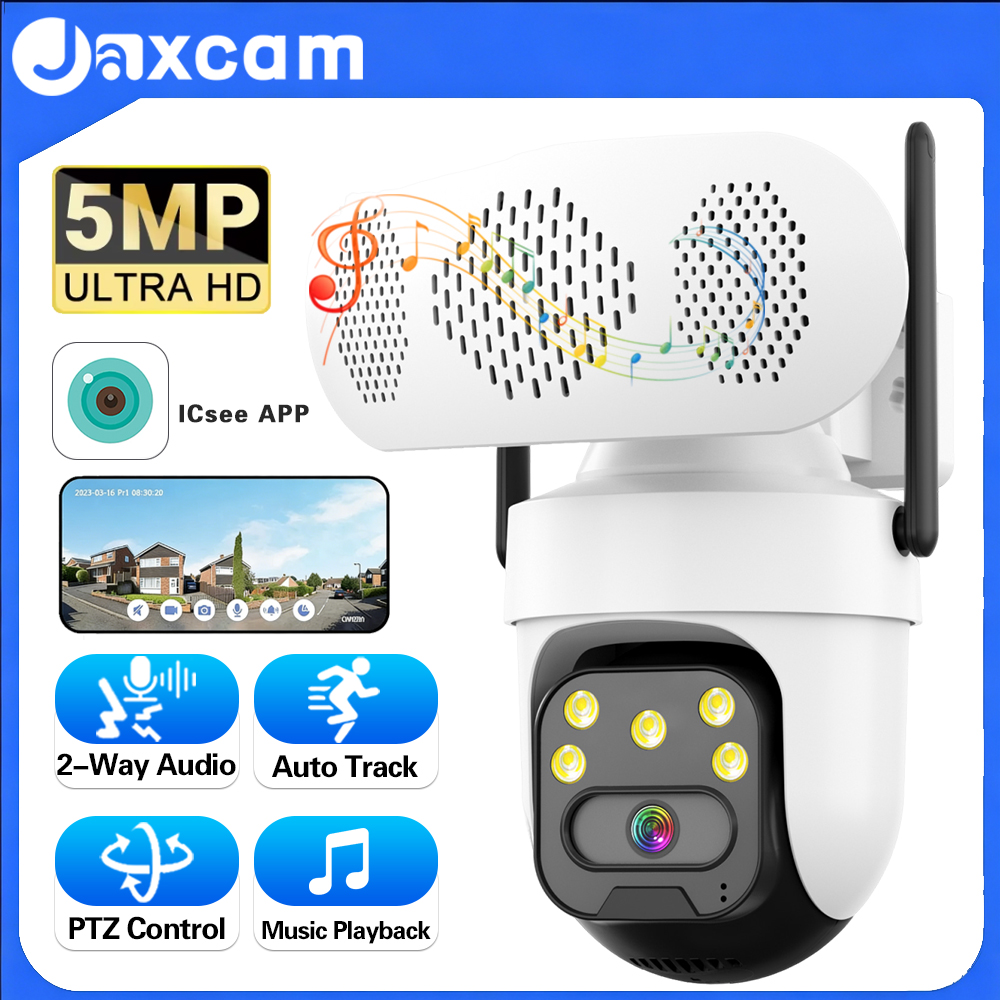 5MP Bluetooth Speaker PTZ Came - Audio Music Track reseña y precio
