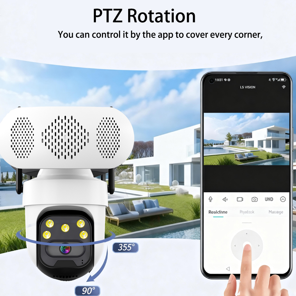 5MP Bluetooth Speaker PTZ Came - Audio Music Track reseña y precio